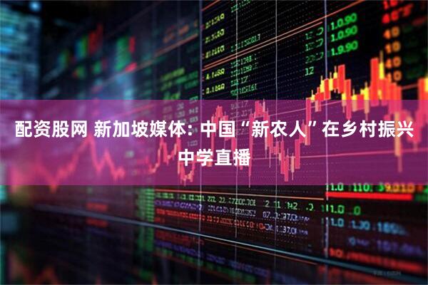 配资股网 新加坡媒体: 中国“新农人”在乡村振兴中学直播